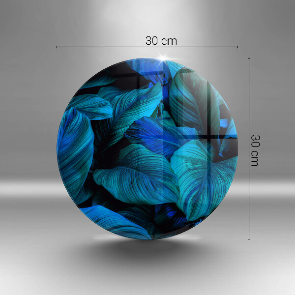 Tagliere in vetro Foglie della vegetazione della giungla