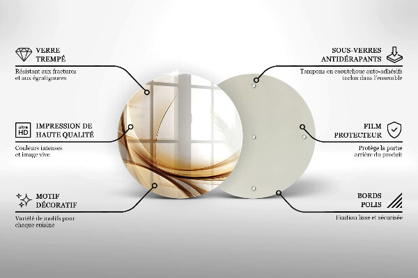 Tagliere in vetro Forme astratte