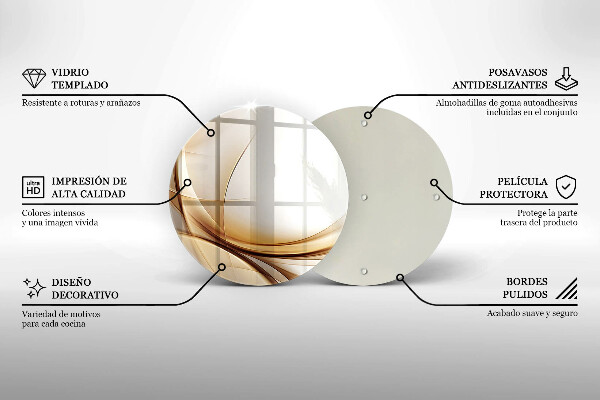 Tagliere in vetro Forme astratte