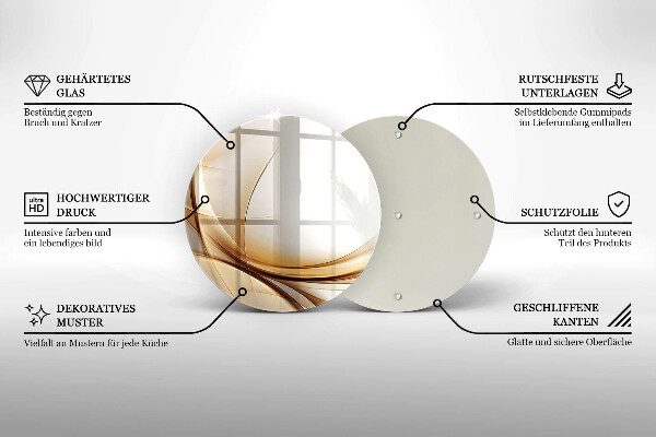 Tagliere in vetro Forme astratte