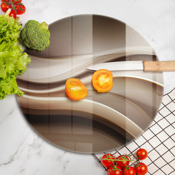 Tagliere in vetro Linee delicate di astrazione