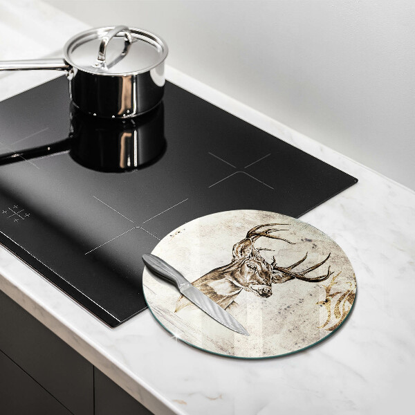 Tagliere in vetro Illustrazione degli animali dei cervi