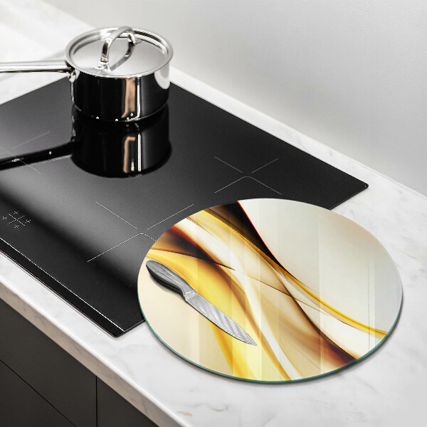 Tagliere in vetro Linee di fumo astratte
