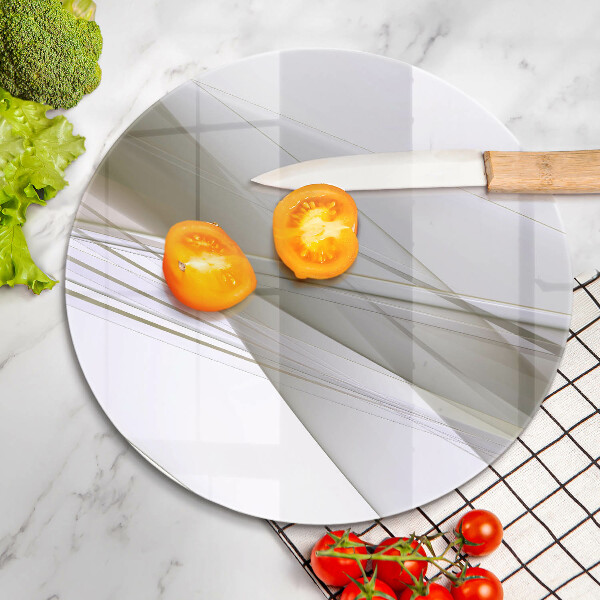 Tagliere in vetro Disegno di linee astratte