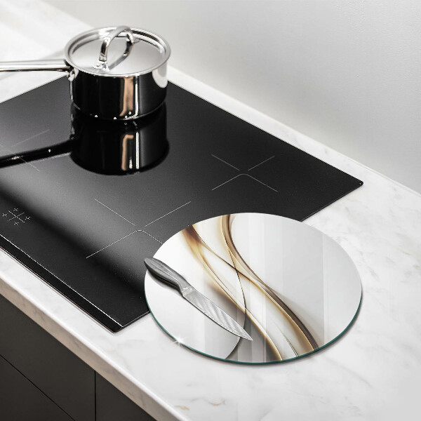 Tagliere in vetro Astrazione di linee morbide