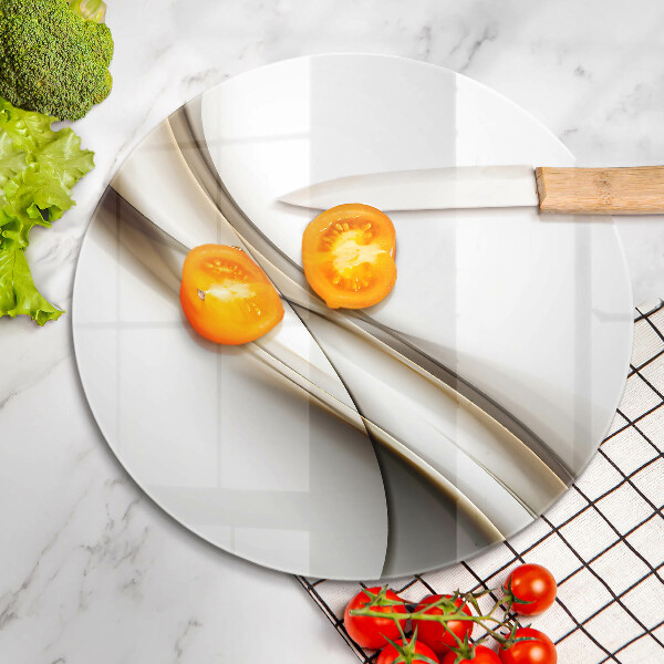 Tagliere in vetro Astrazione di linee morbide