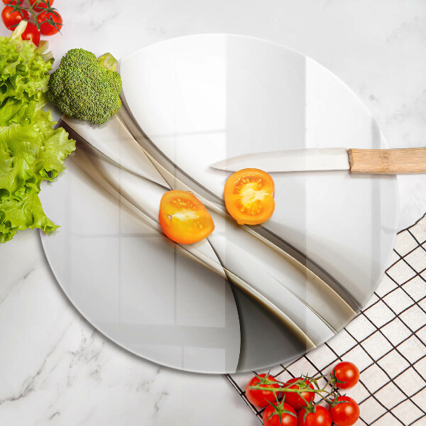 Tagliere in vetro Astrazione di linee morbide