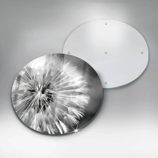 Tagliere in vetro Un delicato dente di leone