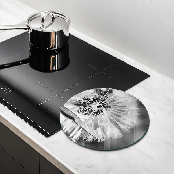 Tagliere in vetro Un delicato dente di leone