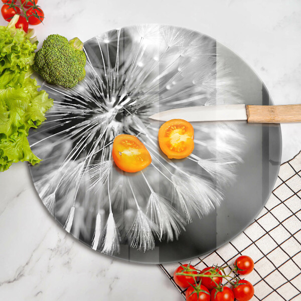 Tagliere in vetro Un delicato dente di leone