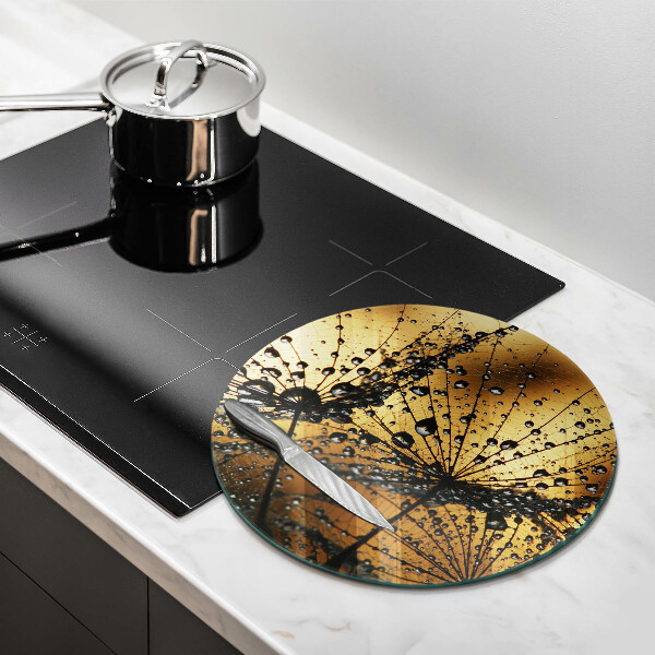 Tagliere in vetro Rugiada e denti di leone