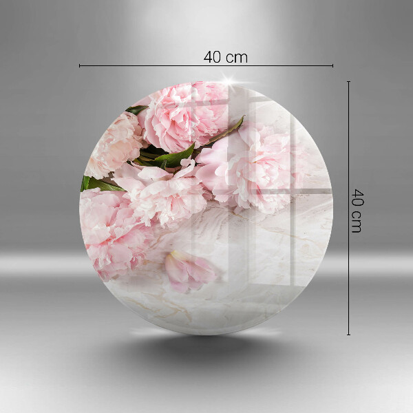 Tagliere in vetro Delicati fiori di rose