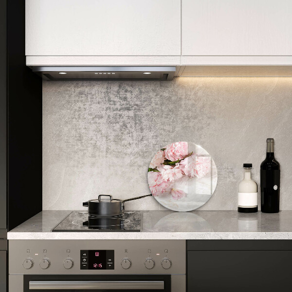 Tagliere in vetro Delicati fiori di rose