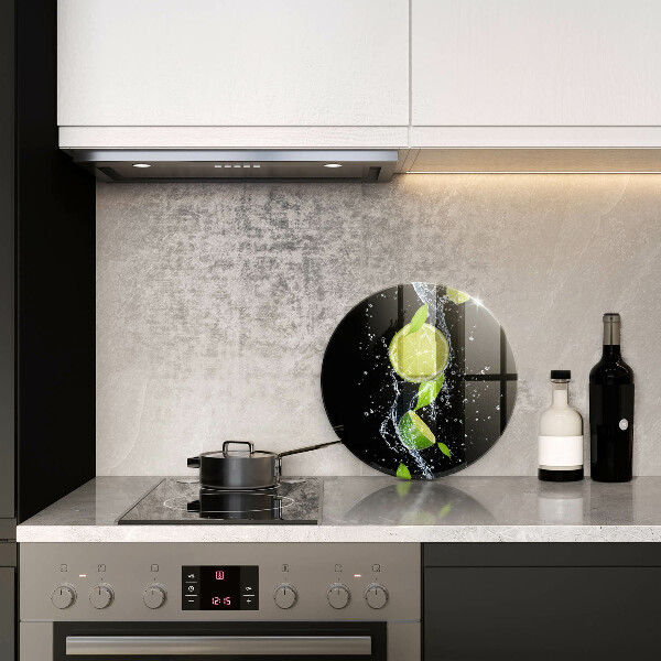 Tagliere in vetro Limette succose in acqua