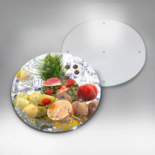 Tagliere in vetro Frutta succosa e acqua