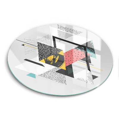 Tagliere in vetro Triangoli astratti