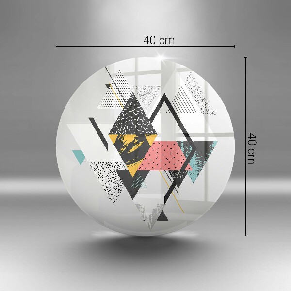 Tagliere in vetro Triangoli astratti