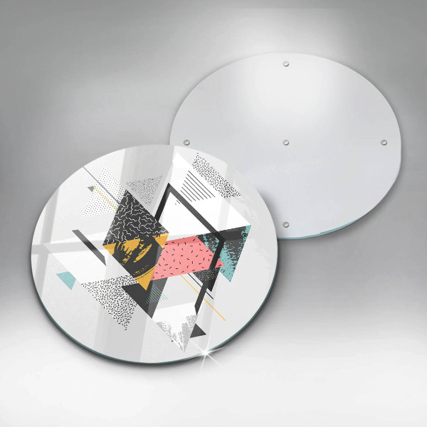 Tagliere in vetro Triangoli astratti