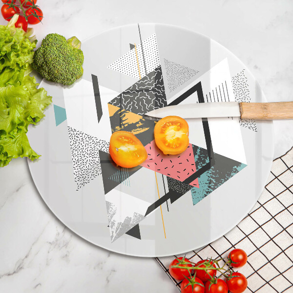 Tagliere in vetro Triangoli astratti