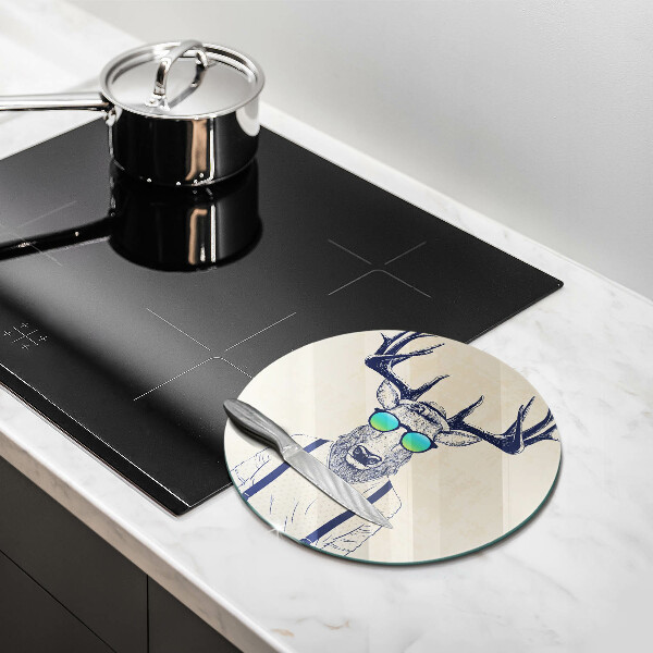 Tagliere in vetro Illustrazione dell'uomo dei cervi