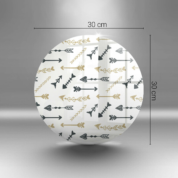 Tagliere in vetro Modello di frecce Boho