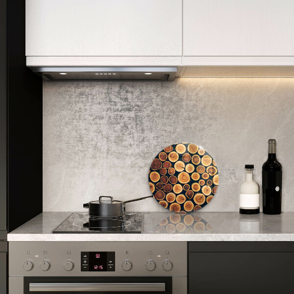 Tagliere in vetro Ceppi di alberi in legno