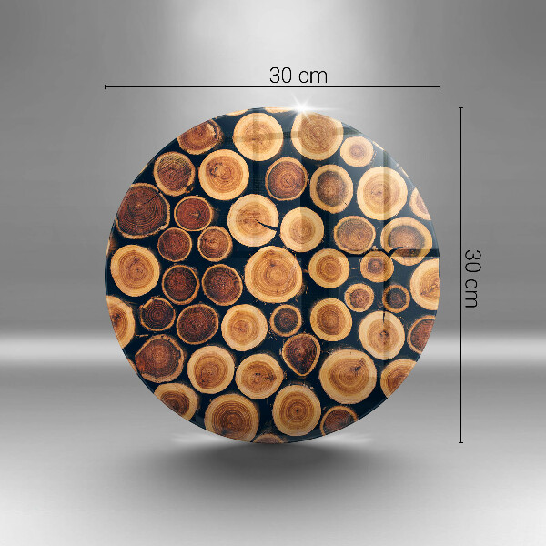 Tagliere in vetro Ceppi di alberi in legno