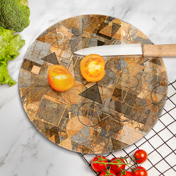 Tagliere in vetro Modello senza giunture di figure geometriche