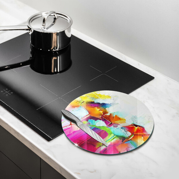 Tagliere in vetro Fiori dipinti