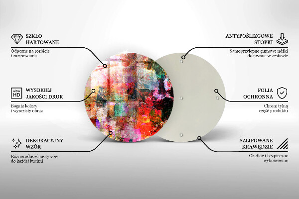 Tagliere in vetro Dipingi l'astrazione