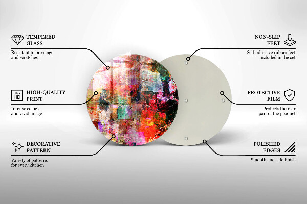 Tagliere in vetro Dipingi l'astrazione
