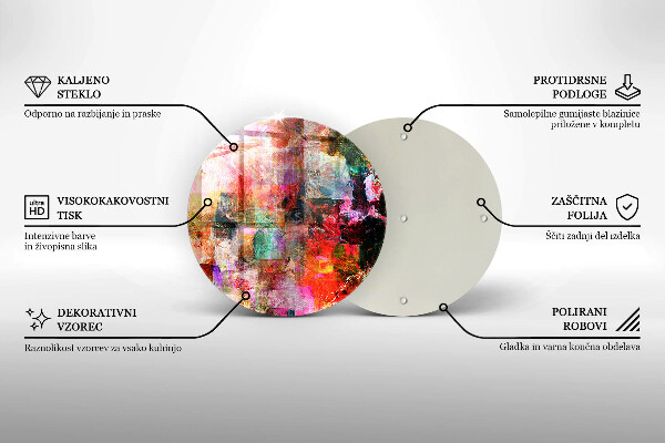 Tagliere in vetro Dipingi l'astrazione