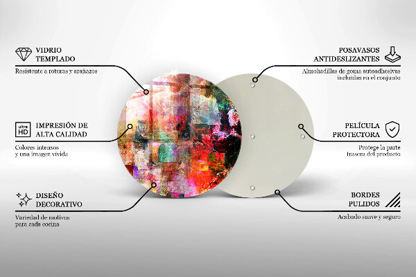 Tagliere in vetro Dipingi l'astrazione