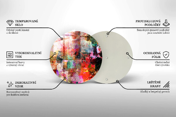 Tagliere in vetro Dipingi l'astrazione