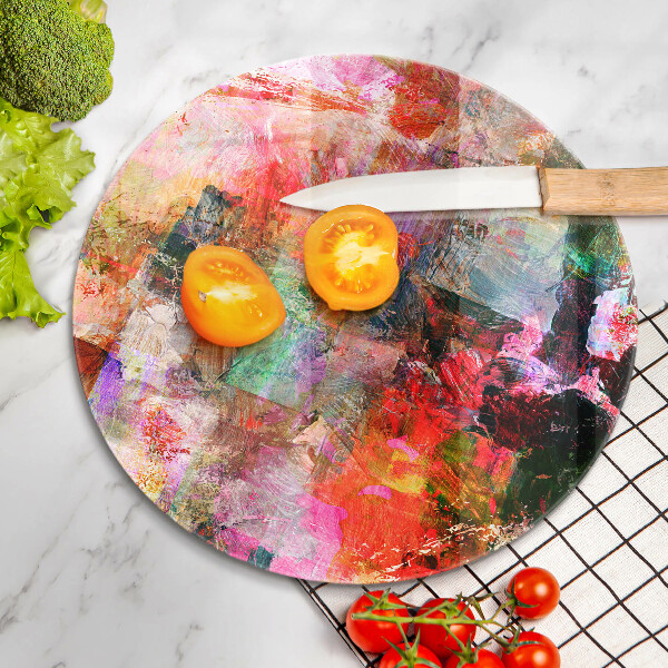 Tagliere in vetro Dipingi l'astrazione