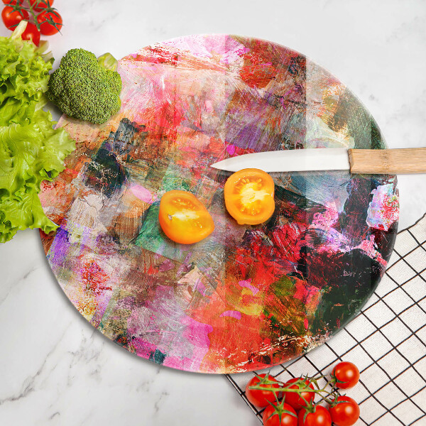 Tagliere in vetro Dipingi l'astrazione