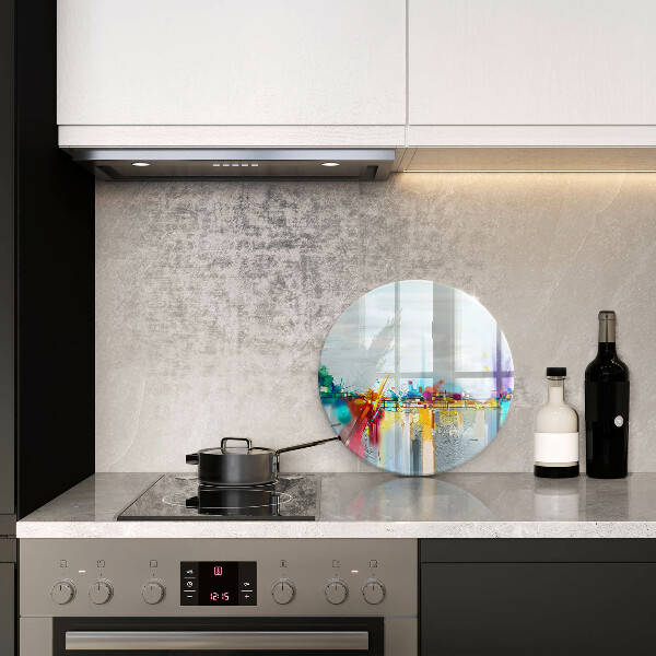 Tagliere in vetro temperato Astrazione dipinta