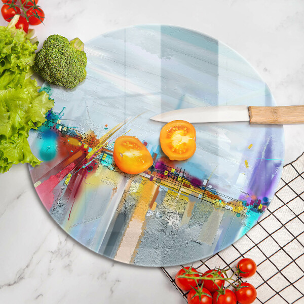 Tagliere in vetro temperato Astrazione dipinta