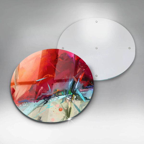 Tagliere in vetro temperato Astrazione dipinta