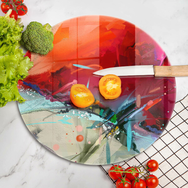 Tagliere in vetro temperato Astrazione dipinta
