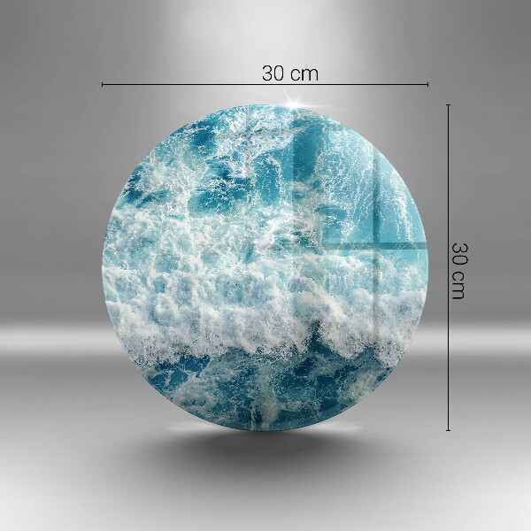 Tagliere in vetro temperato Onde dell'acqua di mare