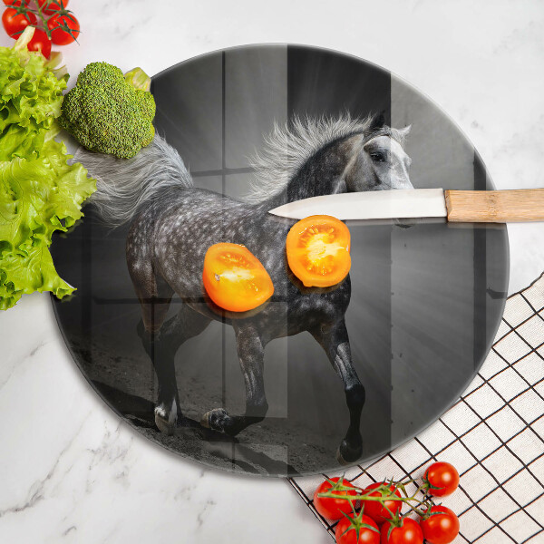 Tagliere in vetro Cavallo al galoppo