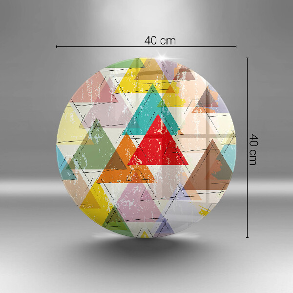 Tagliere in vetro Triangoli dipinti