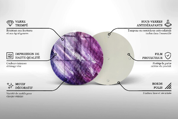 Tagliere in vetro Dipingi l'astrazione