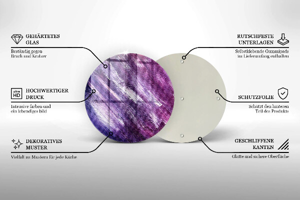 Tagliere in vetro Dipingi l'astrazione