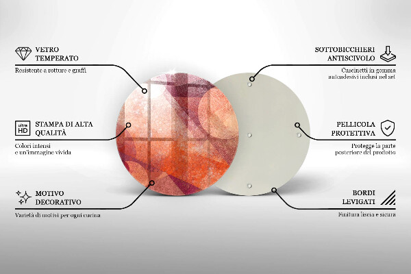 Tagliere in vetro Arte astratta