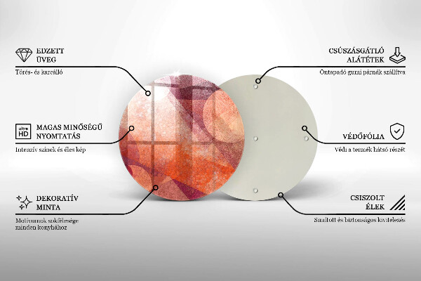 Tagliere in vetro Arte astratta