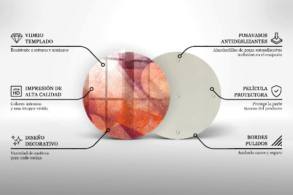 Tagliere in vetro Arte astratta