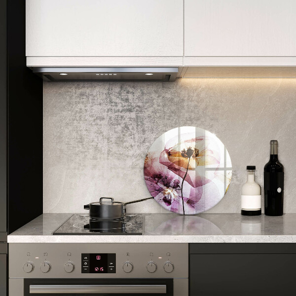 Tagliere in vetro Fiori delicati