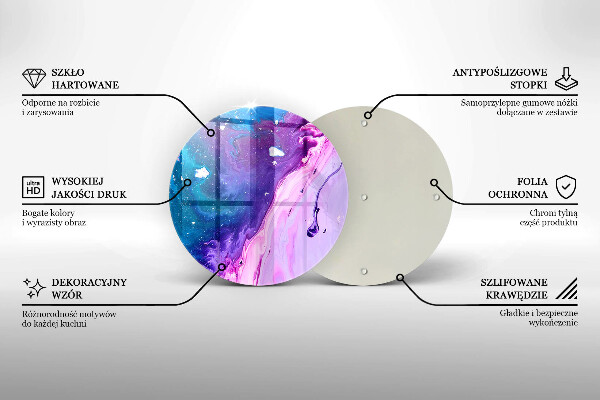 Tagliere in vetro Inchiostri di astrazione